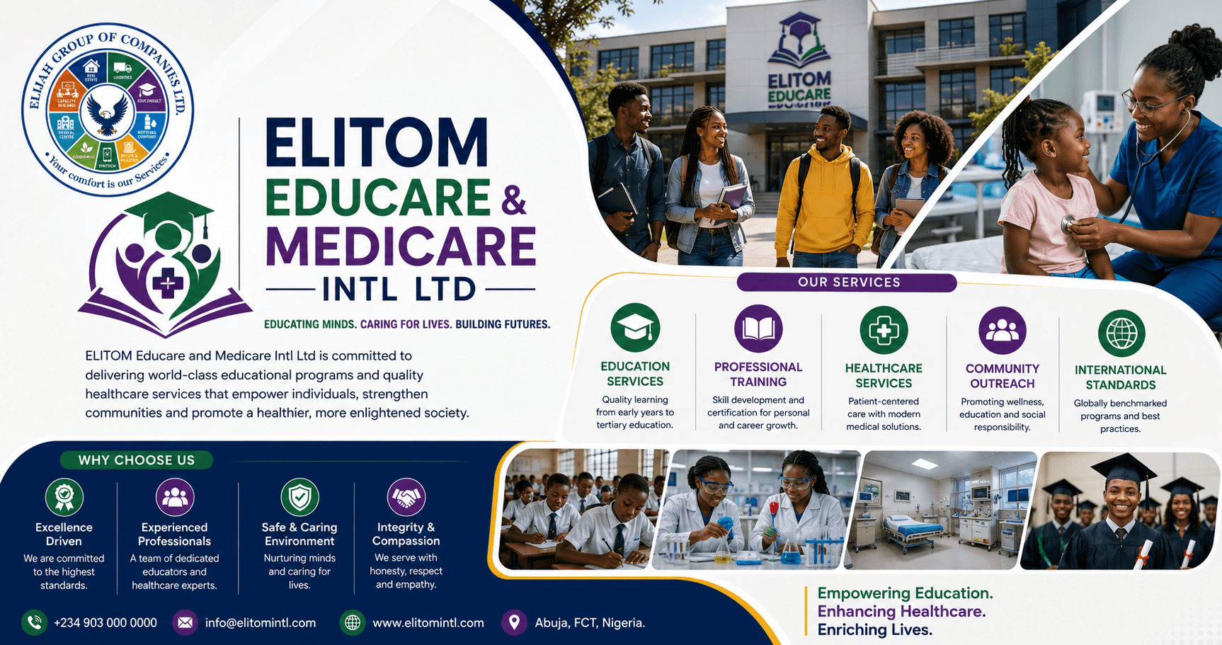 ELITOM Educare and Medicare Intl Ltd - Elijah Group of Companies